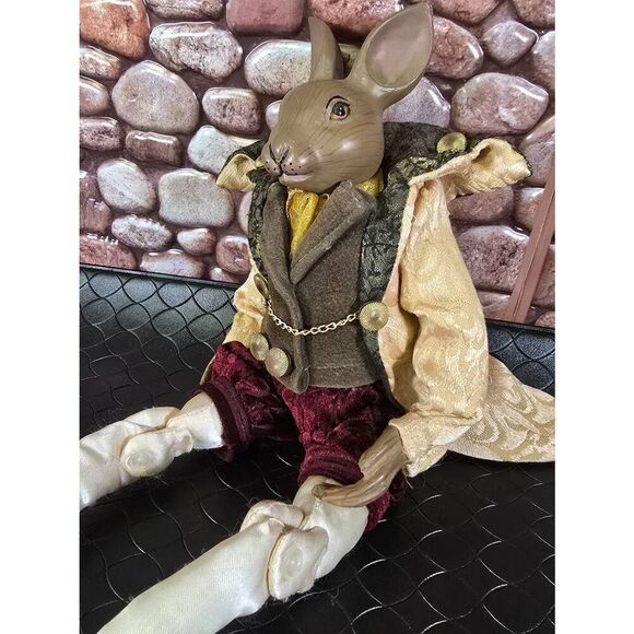Mark Roberts Poseable Shelf Sitter Rabbit #B15 - Picture 1 of 7